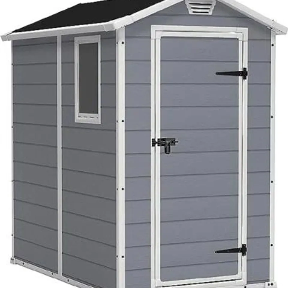 BOXED KETER MANOR 4X6FT MAINTENANCE FREE SHED