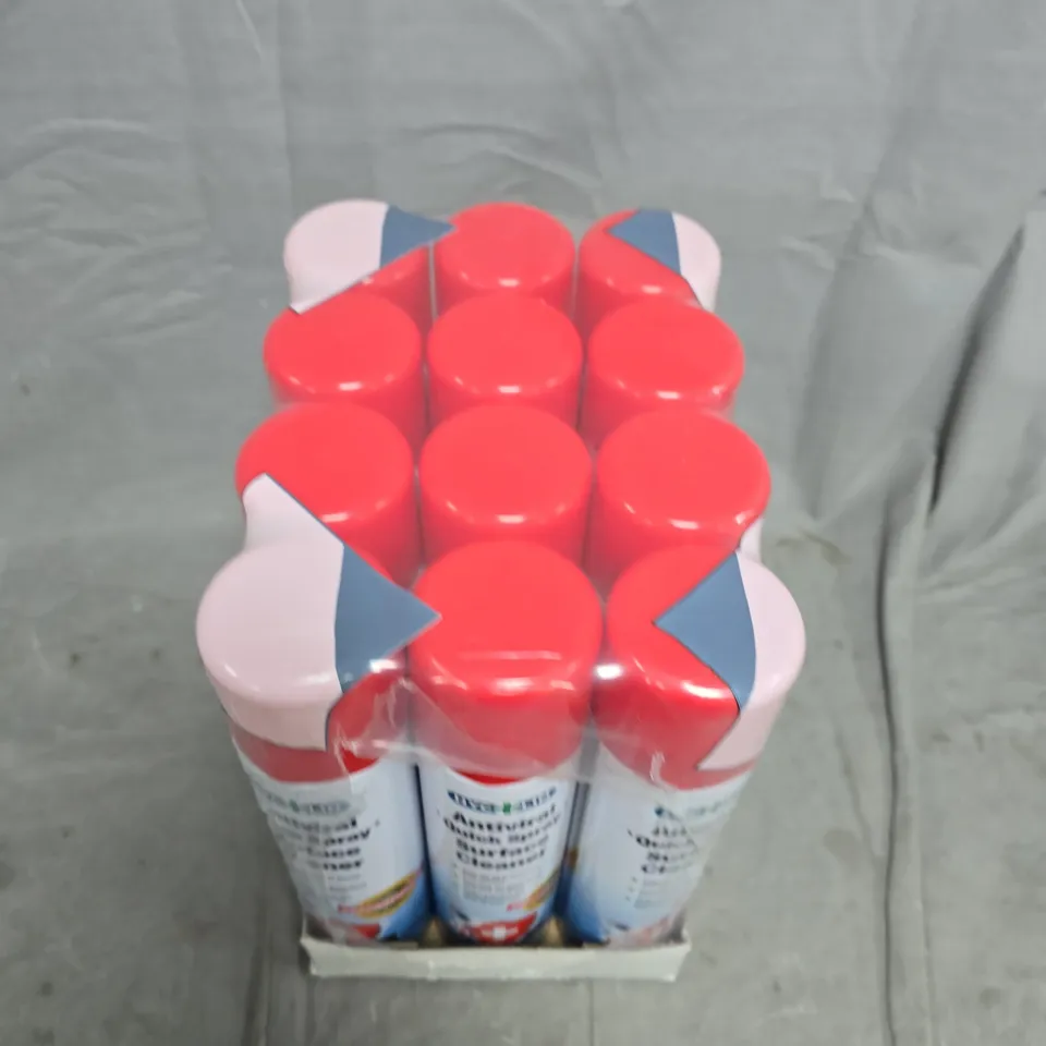 ANTIVIRAL 'QUICK SPRAY' SURFACE CLEANER – 12 X SPRAY CANS