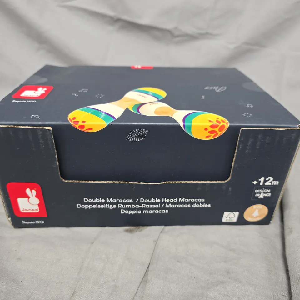 JANOD DOUBLE MARACAS – DOUBLE HEAD MARACAS, 12 MONTHS+