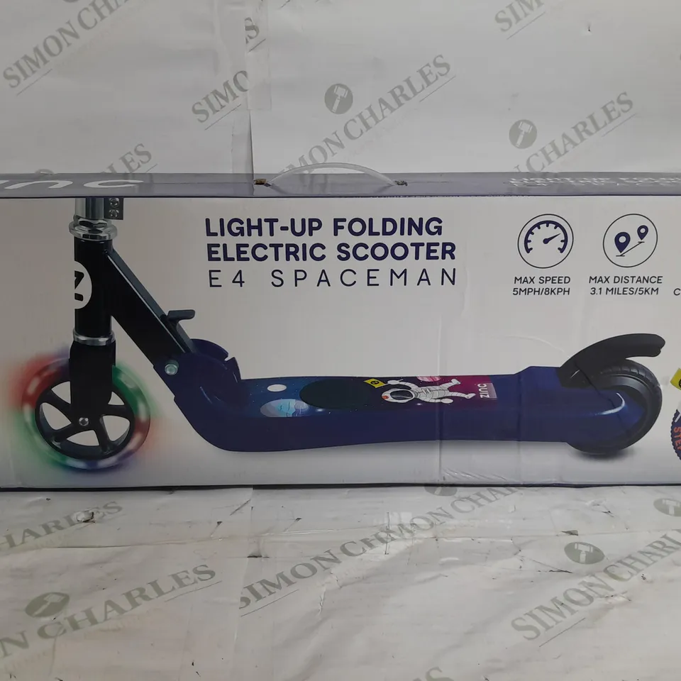 ZINC FOLDING ELECTRIC E4 SCOOTER - SPACE RRP £119.99