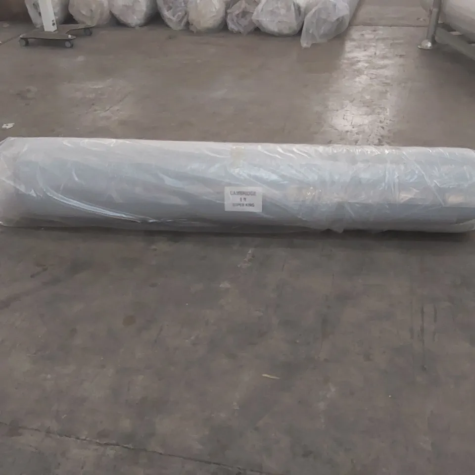 BRAND NEW BAGGED AND ROLLED CAMBRIDGE MATTRESS - 6FT SUPERKING