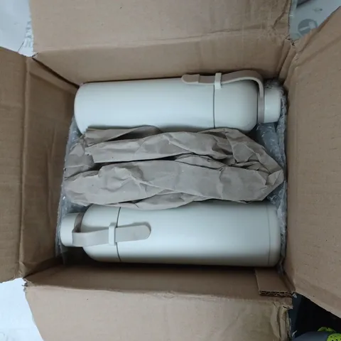LOCK & LOCK SET OF 2 INSULATED DUAL-OPENING WATER BOTTLES