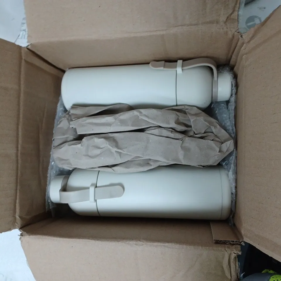 LOCK & LOCK SET OF 2 INSULATED DUAL-OPENING WATER BOTTLES