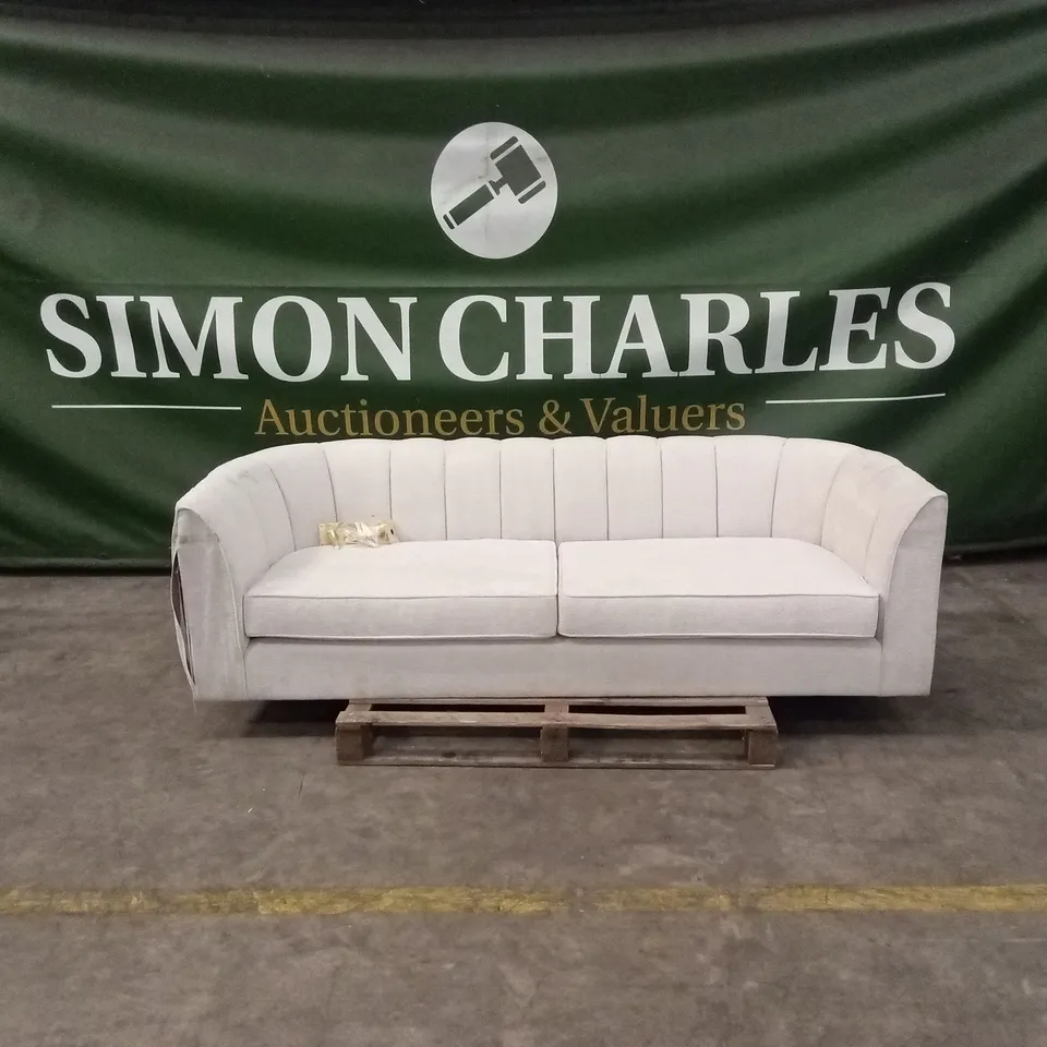 GUILD FABRIC 3 SEATER SOFA - IVORY RRP £699