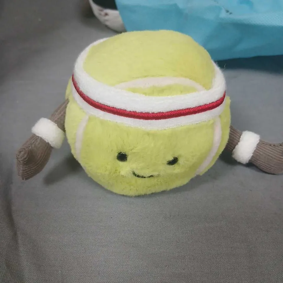 AMUSEABLES SPORTS BASEBALL & TENNIS BALL PLUSH SET BY JELLYCAT