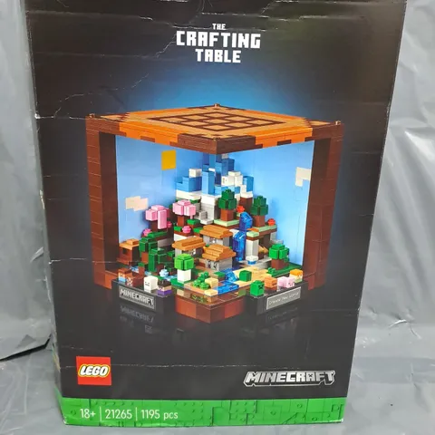 BOXED LEGO MINECRAFT THE CRAFTING TABLE FOR ADULTS 21265