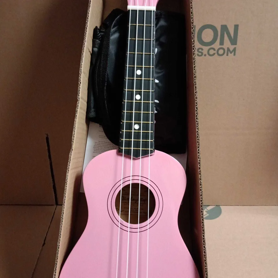 PINK CHILD-SIZED ACOUSTIC GUITAR – BOXED
