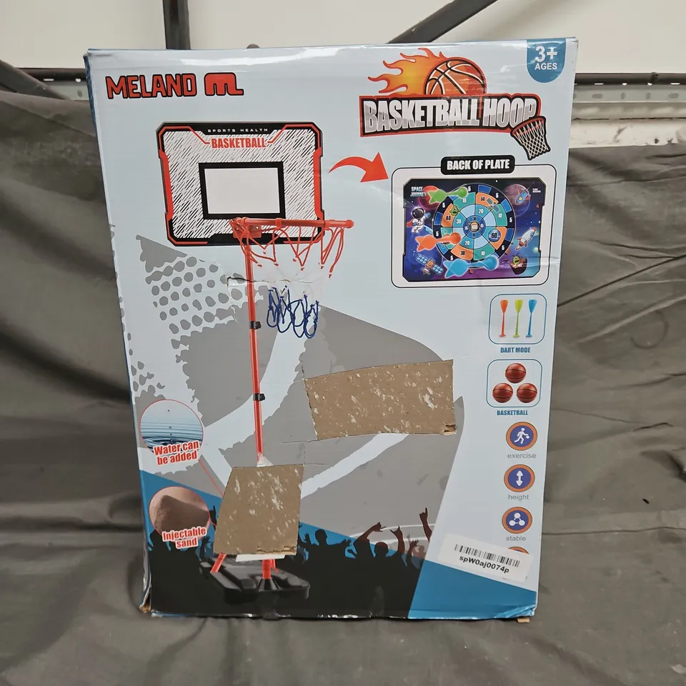 BOXED MELAND BASKETBALL HOOP 