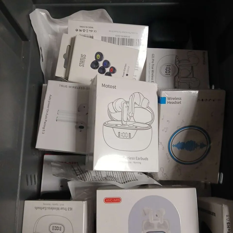 APPROXIMATELY 15 ASSORTED WIRELESS EARPHONES