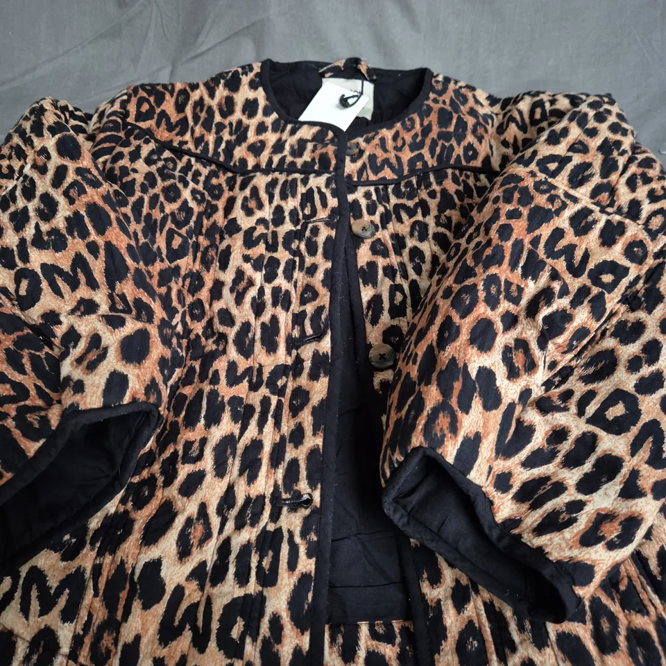 DAMSON MADDER CHEETAH PRINT JACKET - SIZE 10