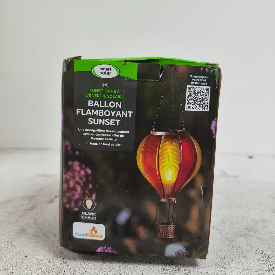 SMART SOLAR BALLON FLAMBOYANT SUNSET SOLAR LANTERN – GARDEN OUTDOOR LIGHT