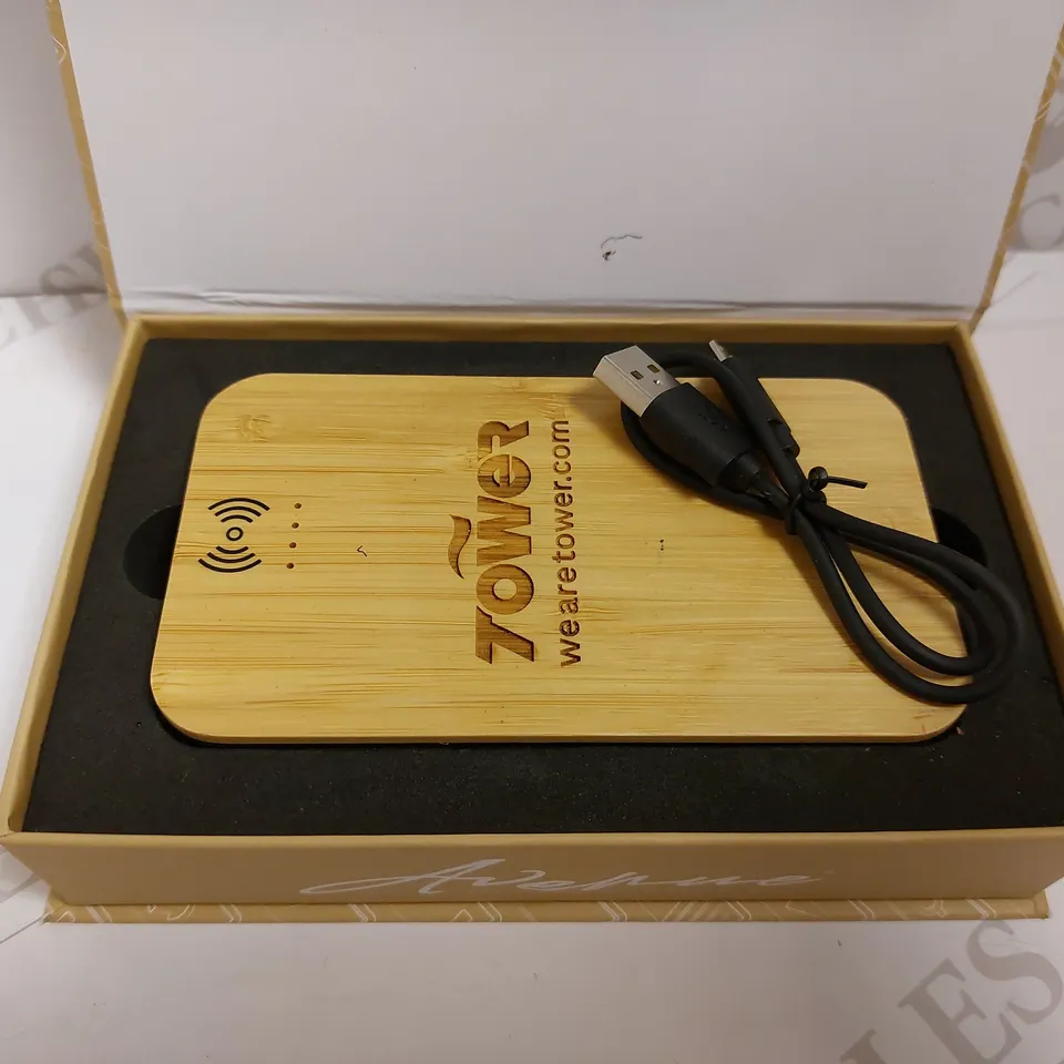 PF CONCEPT AVENUE BAMBOO AND FABRIC POWER BANK - 6000 MAH