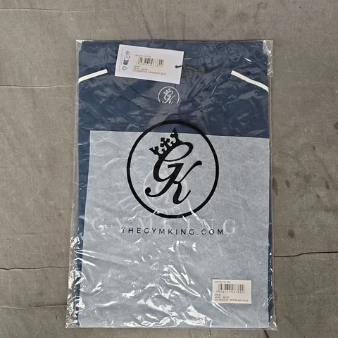 GYM KING PRO V2 T-SHIRT IN MOONLIGHT BLUE SIZE XL