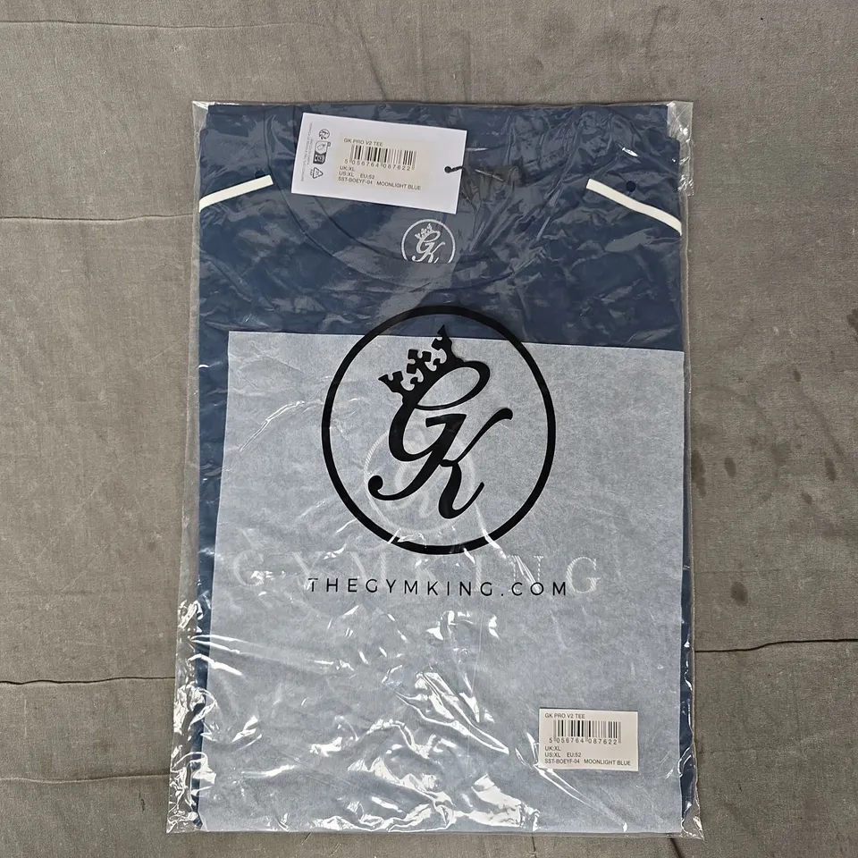 GYM KING PRO V2 T-SHIRT IN MOONLIGHT BLUE SIZE XL
