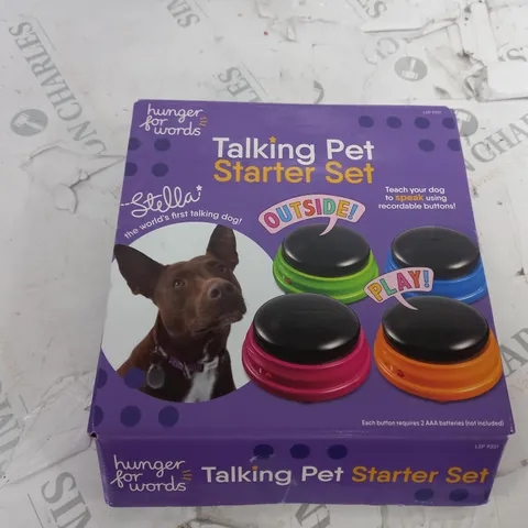 HUNGER FOR WORDS TALKING PET STARTER PACK