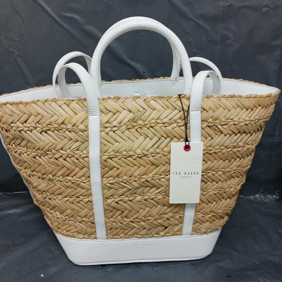 TED BAKER BASKET WEAVE TOTE BAG 