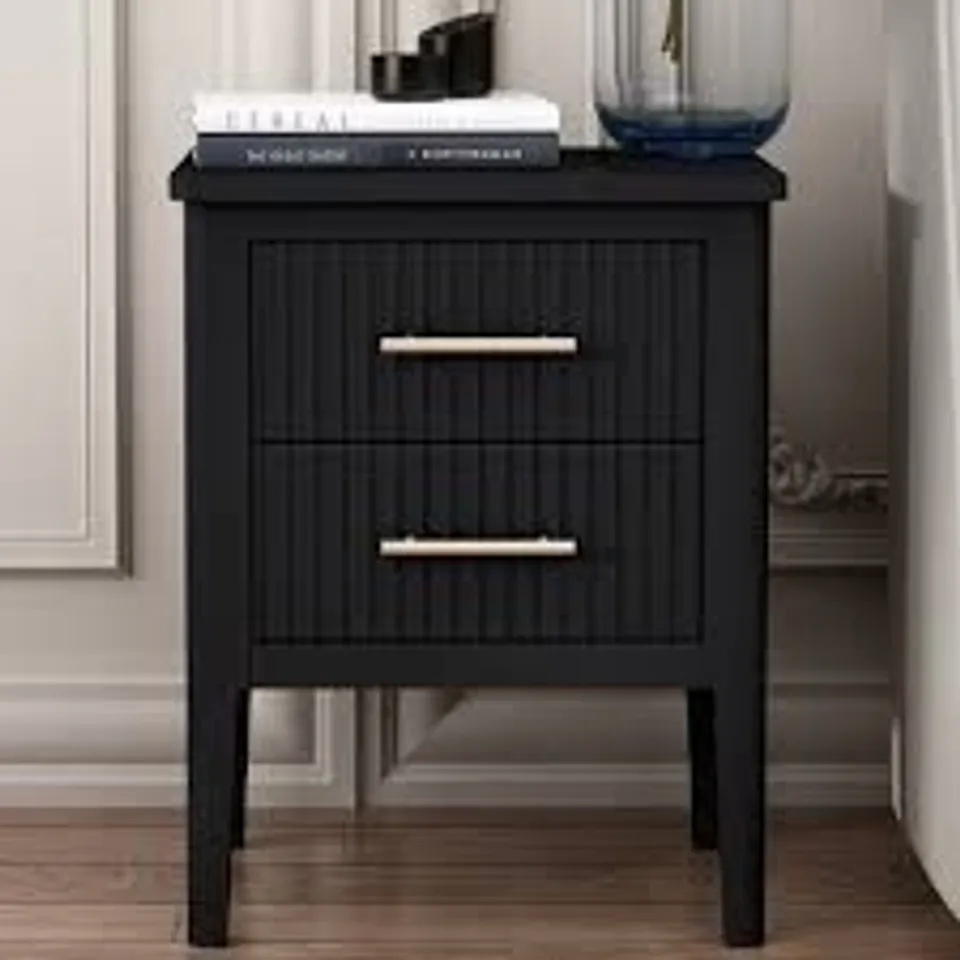 BOXED 2 DRAWER BEDSIDE PETITE
