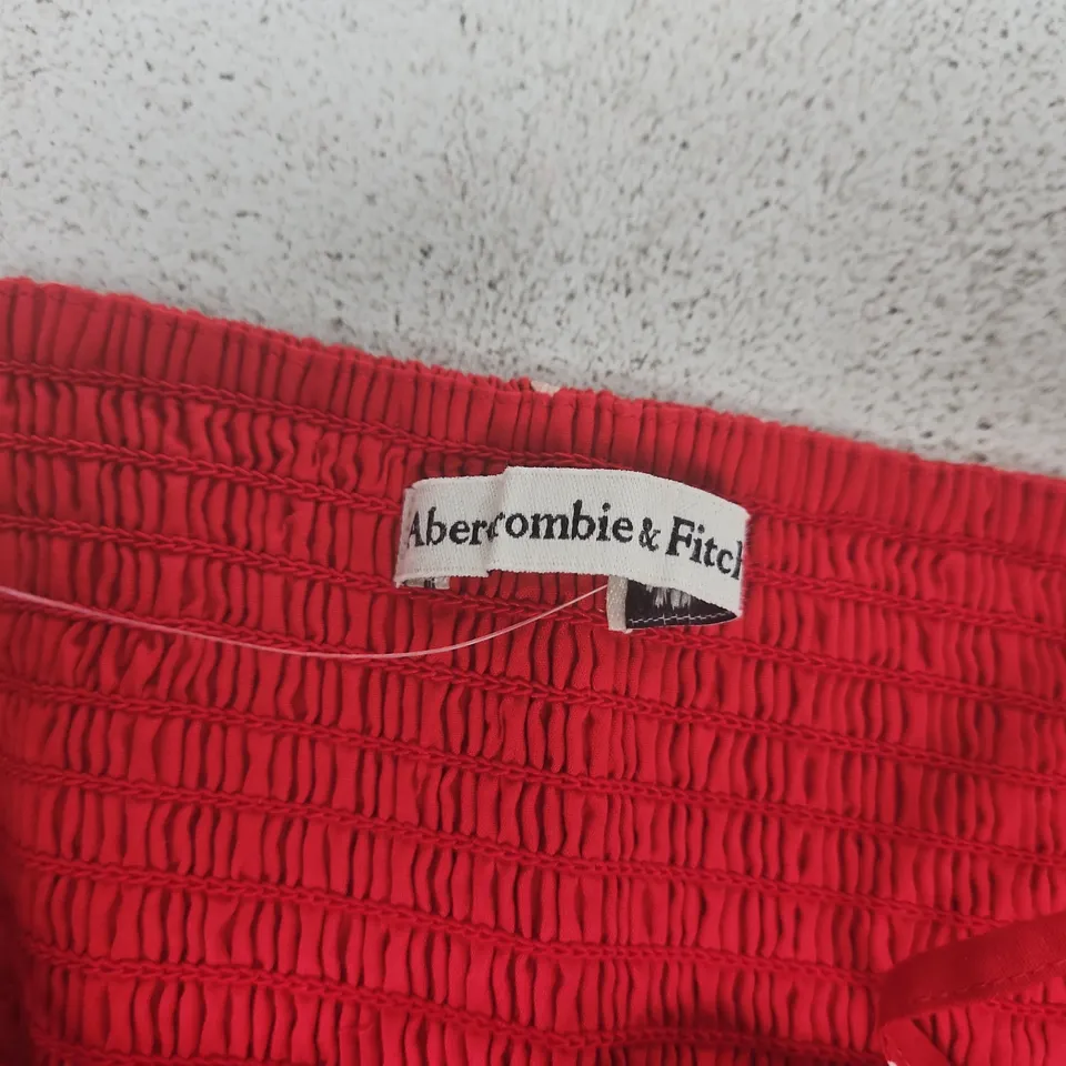 ABERCROMBIE & FITCH RED POLKA DOT DRESS – WOMEN'S, SPAGHETTI STRAPS - XL