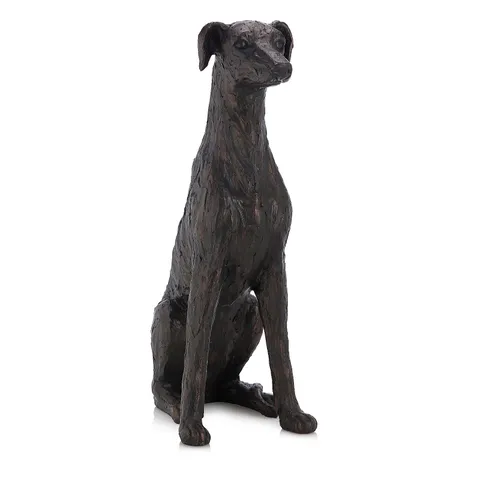 GARDEN REFLECTIONS ALICE THE LURCHER DOG SCULPTURE