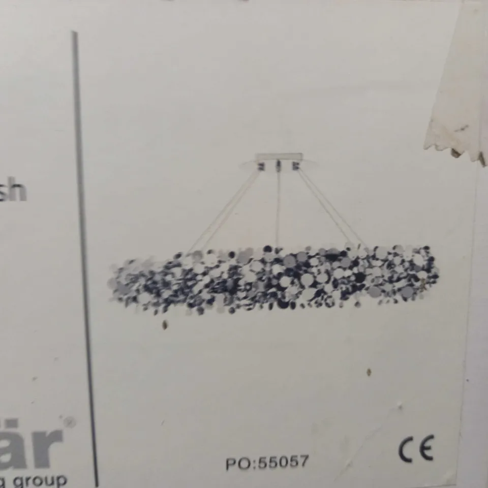 BRAND NEW DAR LIGHTING NAIROBI 6 LAMP PENDANT LIGHT - COLLECTION ONLY