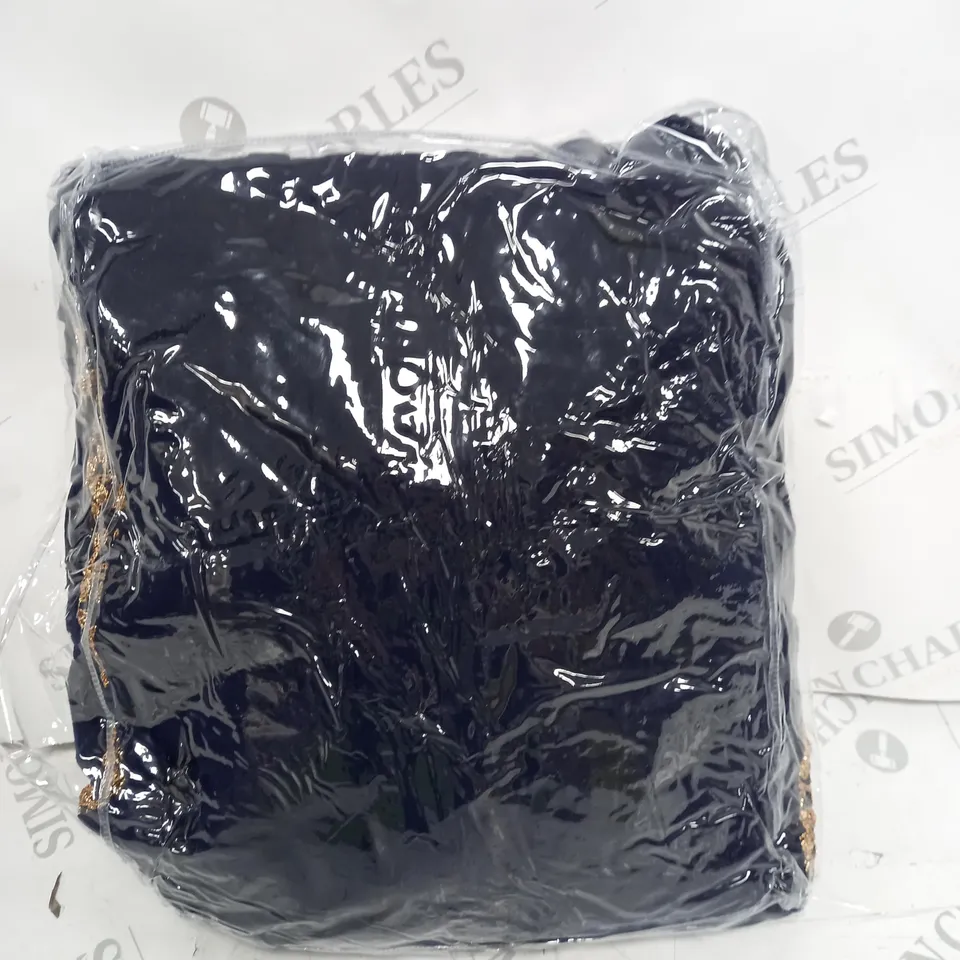 BLUE COLOURED PURE GEORGETTE HEAVY DESIGNER DRESS