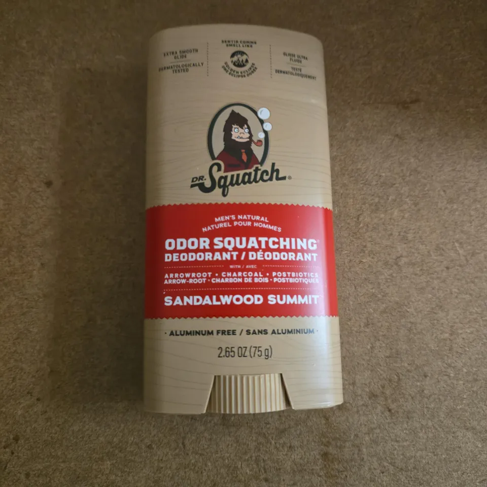DR. SQUATCH ODOR SQUATCHING DEODORANT – SANDALWOOD SUMMIT (75 G)