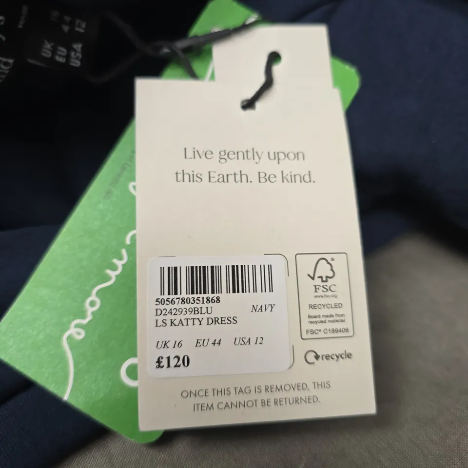 NOBODYS CHILD LS KATTY DRESS - SIZE 16