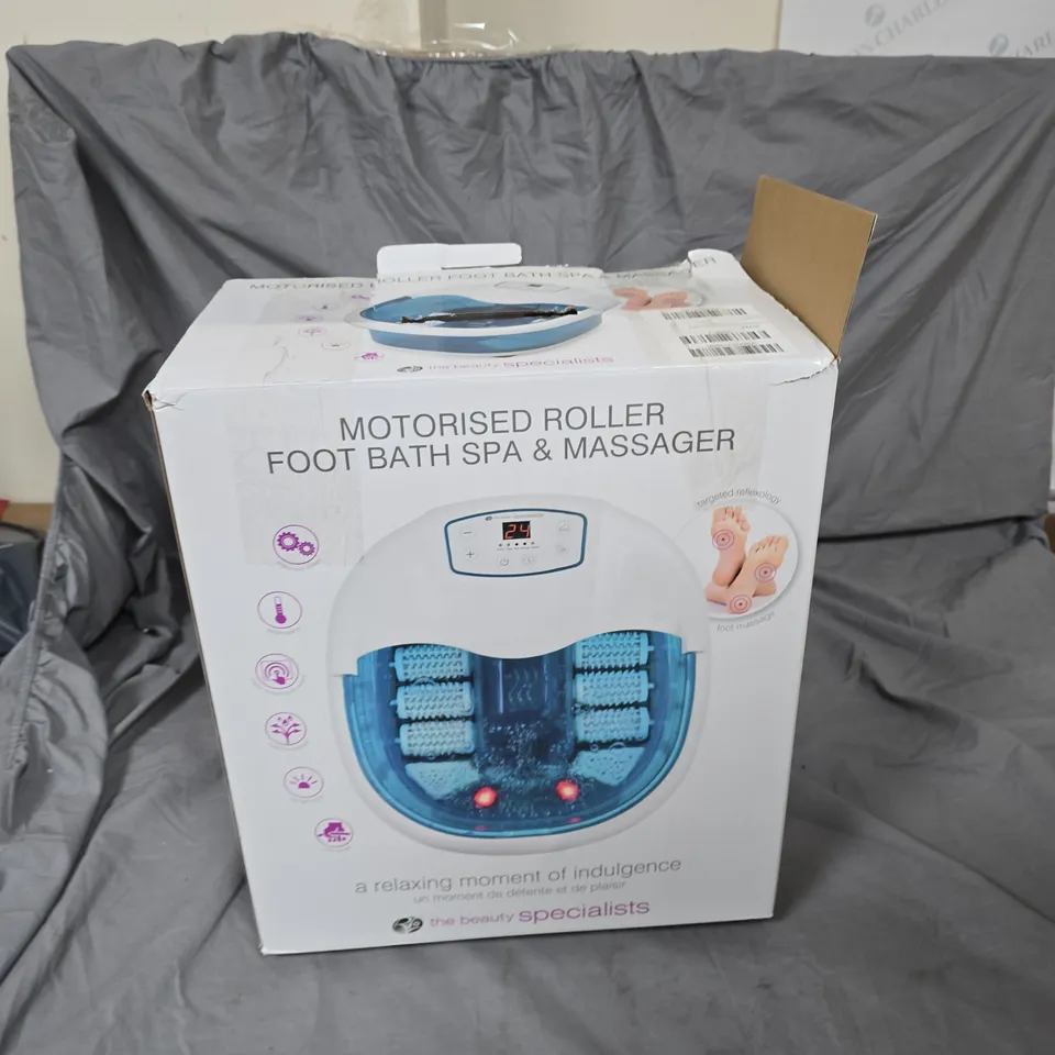 MOTORISED ROLLER FOOT BATH SPA & MASSAGER (BOXED)