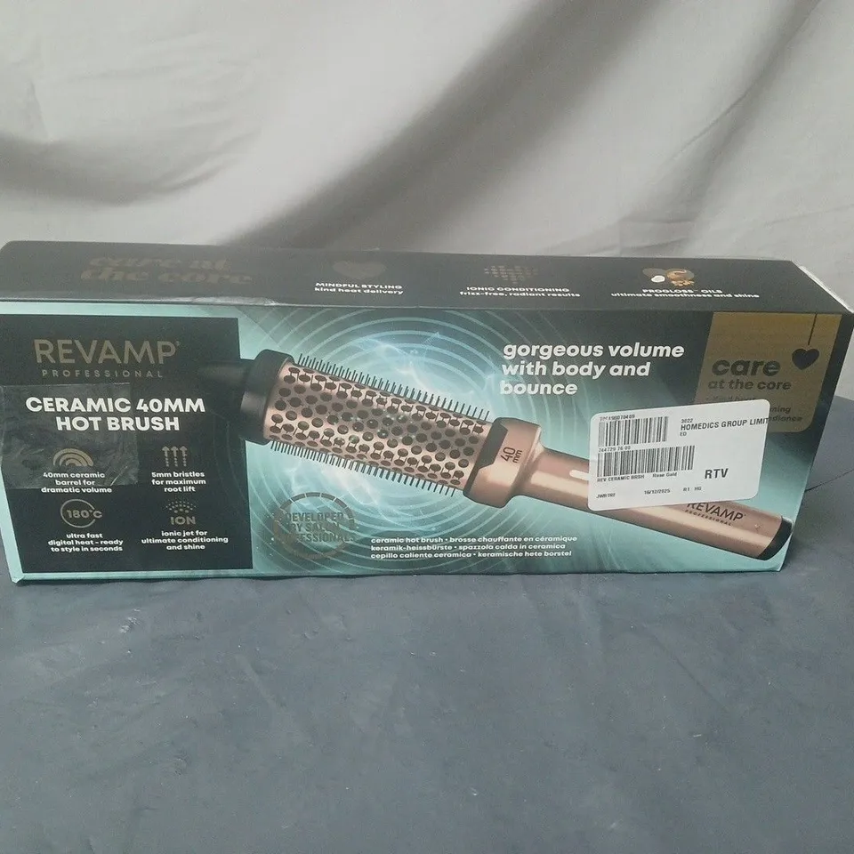 REVAMP CERAMIC 40MM HOT BRUSH BOXED