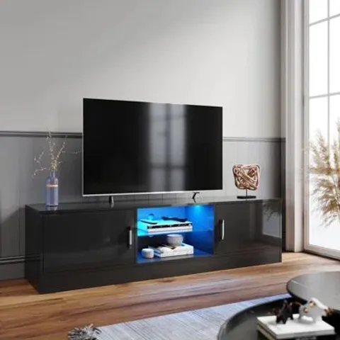 BOXED 150 X 35 X 40 LED TV CABINET, 16 COLOURS RGB LED LIGHT, 4 LIGHTING MODES (1 BOX)