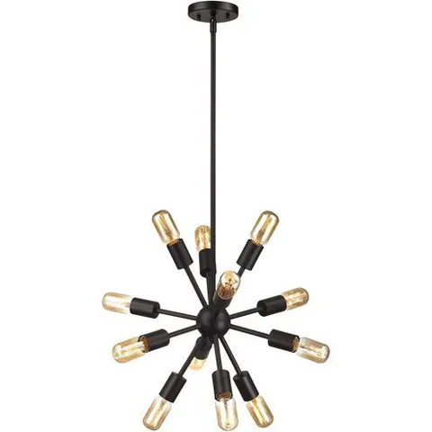 BOXED ELK 46230/12 DELPHINE 12 LIGHT 16 INCH OIL RUBBED BRONZE CHANDELIER CEILING LIGHT