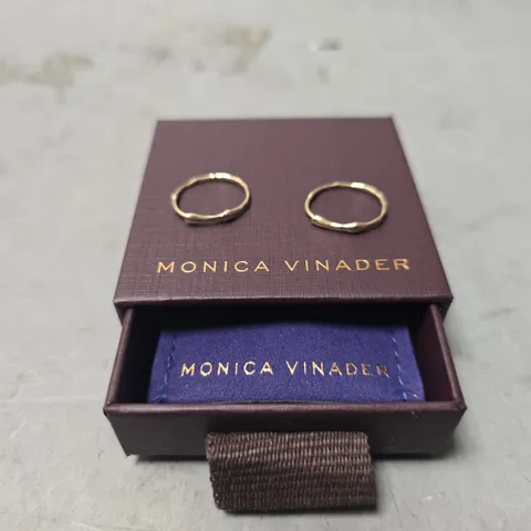 BOXED MONICA VINADER HOOP EARRINGS