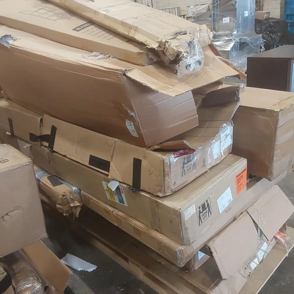 PALLET CONTAINING A LARGE QUANTITY OF ASSORTED FURNITURE PARTS ECT