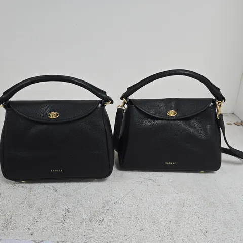 SET OF 2 BLACK RADLEY LEATHER BAGS
