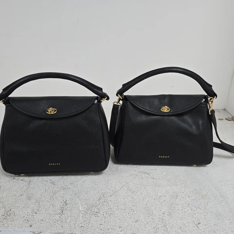 SET OF 2 BLACK RADLEY LEATHER BAGS