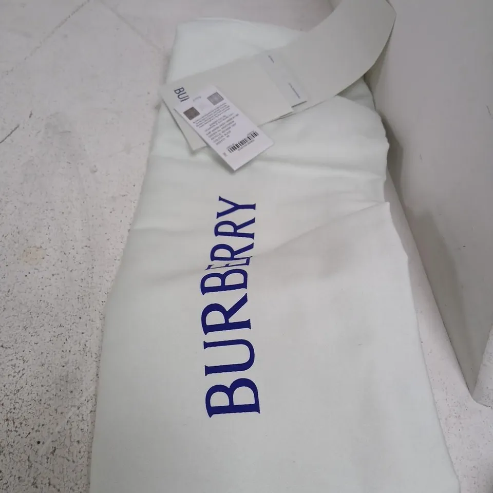 BURBERRY BLACK KNEE-HIGH RUBBER BOOTS, UK 11 (EU 45)