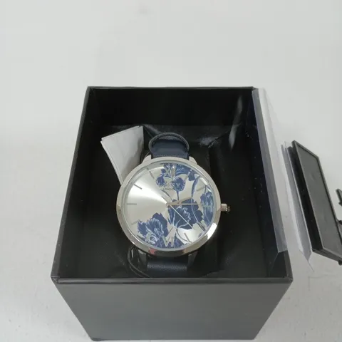 LIPSY LONDON FLORAL DIAL WATCH 