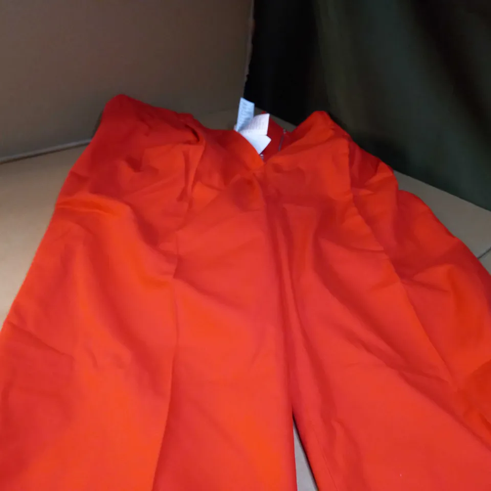 COS ORANGE TROUSERS - SIZE 14