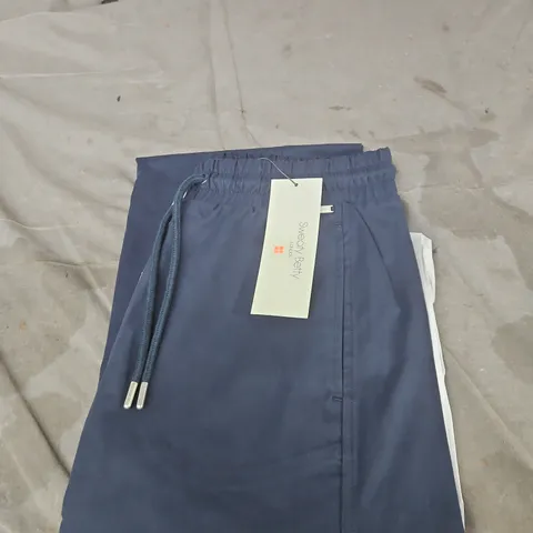 SWEATY BETTY QUINN CHINO LONG TROUSER – NAVY BLUE, SIZE S