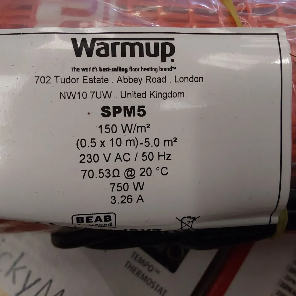 FOUR BOXES OF WARMUP UNDERFLOOR HEATING MAT