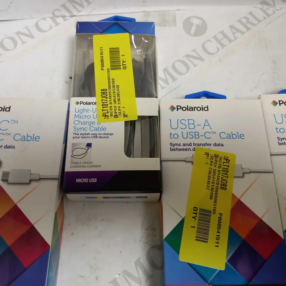 POLAROID USB CHARGE CABLE BUNDLE 4 ITEMS 