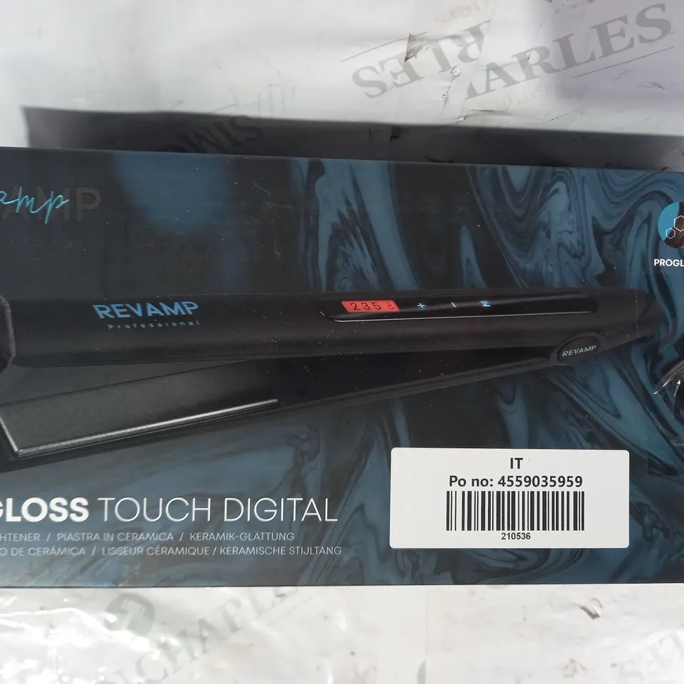 REVAMP PROGLOSS TOUCH DIGITAL CERAMIC STRAIGHTENER