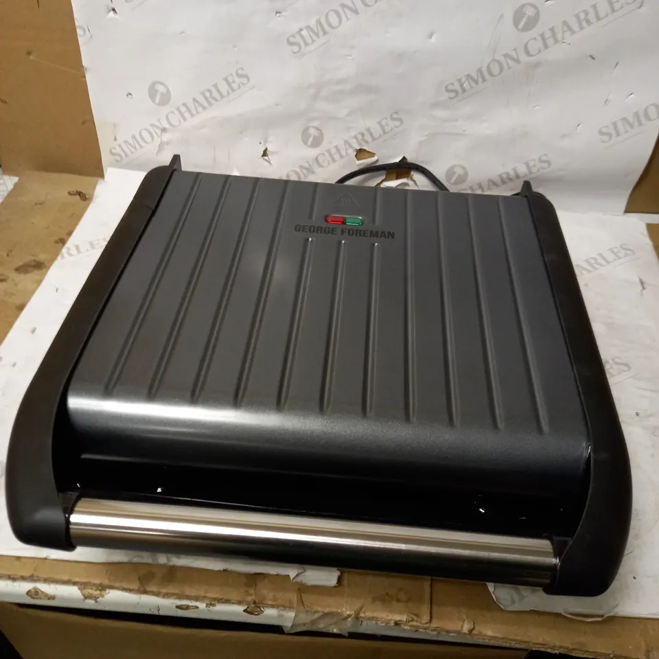 GEORGE FOREMAN LARGE GREY STEEL GRILL 25051