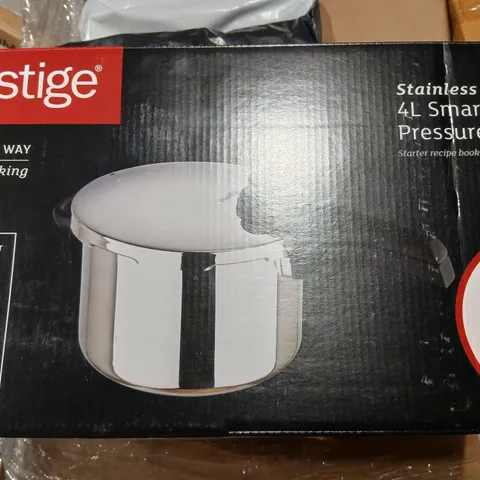 PRESTIGE STAINLESS STEEL 4L SMARTPLUS PRESSURE COOKER – BOXED