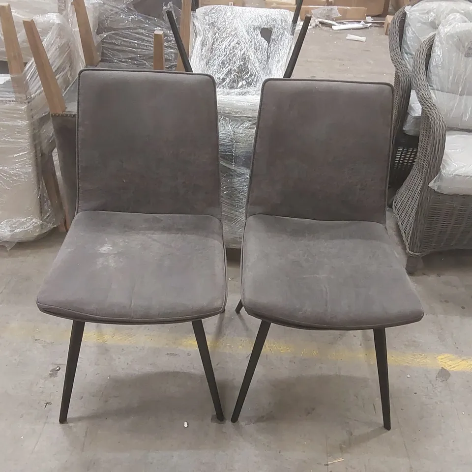 PAIR OF GALLERY DIRECT HINK DINING CHAIRS 