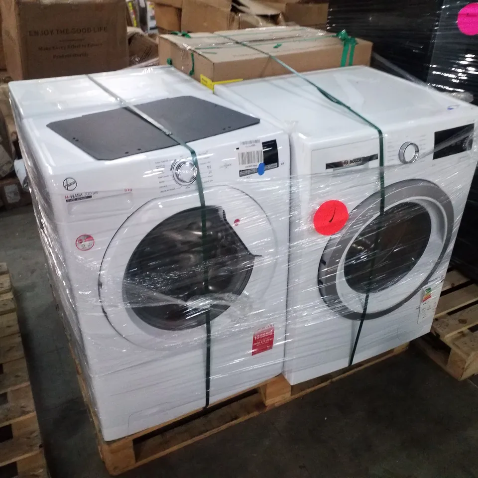 PALLET OF APPROXIMATELY 4 UNPROCESSED RAW RETURN WHITE GOODS TO INCLUDE