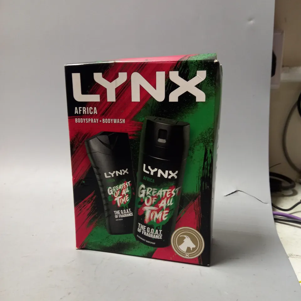 BOXED LYNX AFRICA BODYSPRAY AND BODYWASH