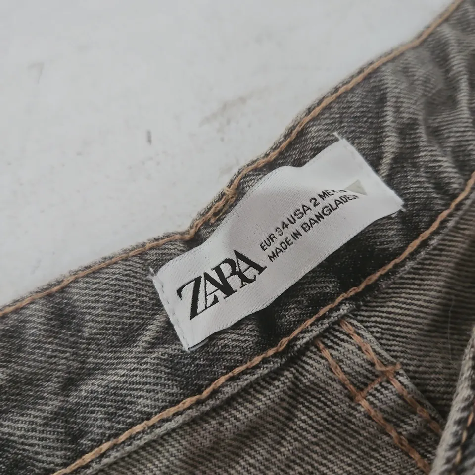 ZARA DENIM CARGO JEANS – EU 34 (UK 6) – MADE IN BANGLADESH