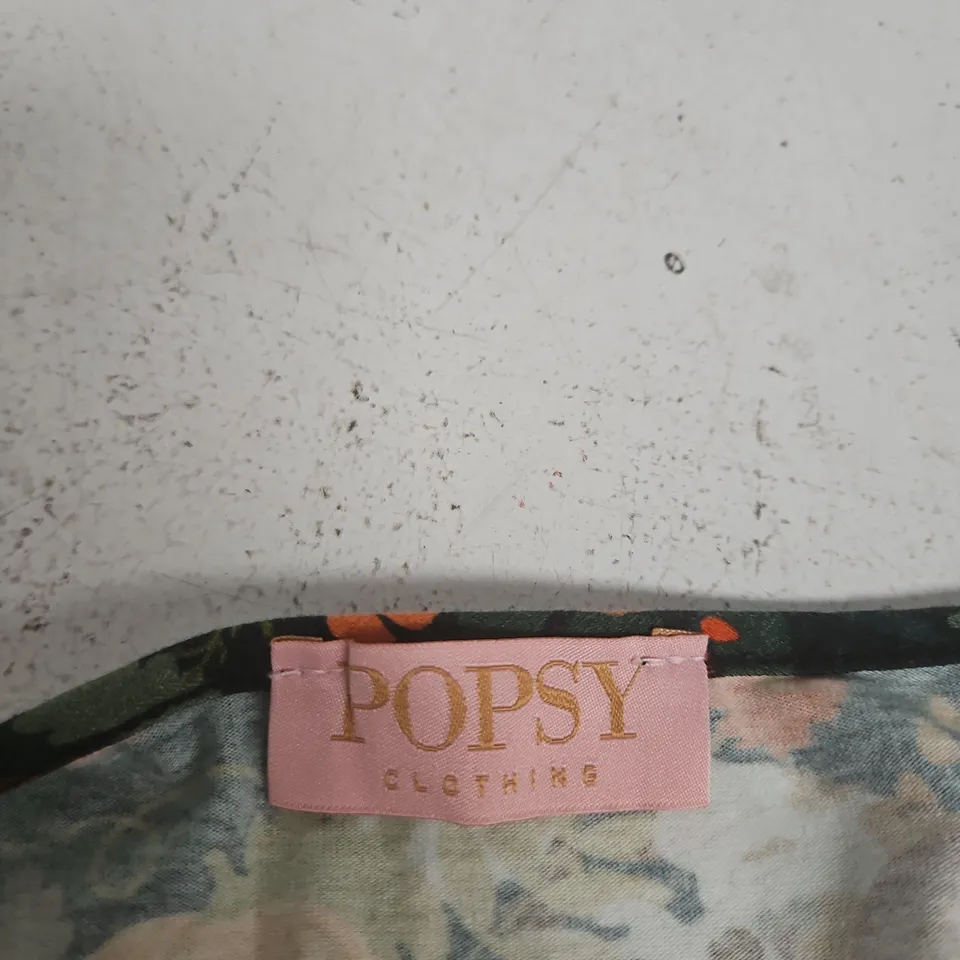 POPSY CLOTHING WOMEN'S FLORAL PUMPKIN PRINT MAXI DRESS SIZE 18