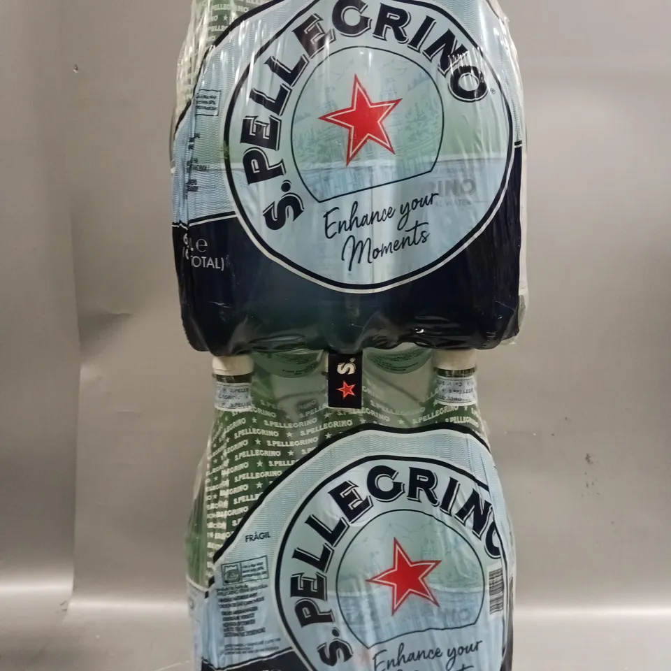 12 X SEALED S.PELLEGRINO SPARKLING NATURAL MINERAL WATERS - 12 X 1L - COLLECTION ONLY 